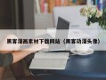 恩施黑客漫画素材下载网站（黑客动漫头像）